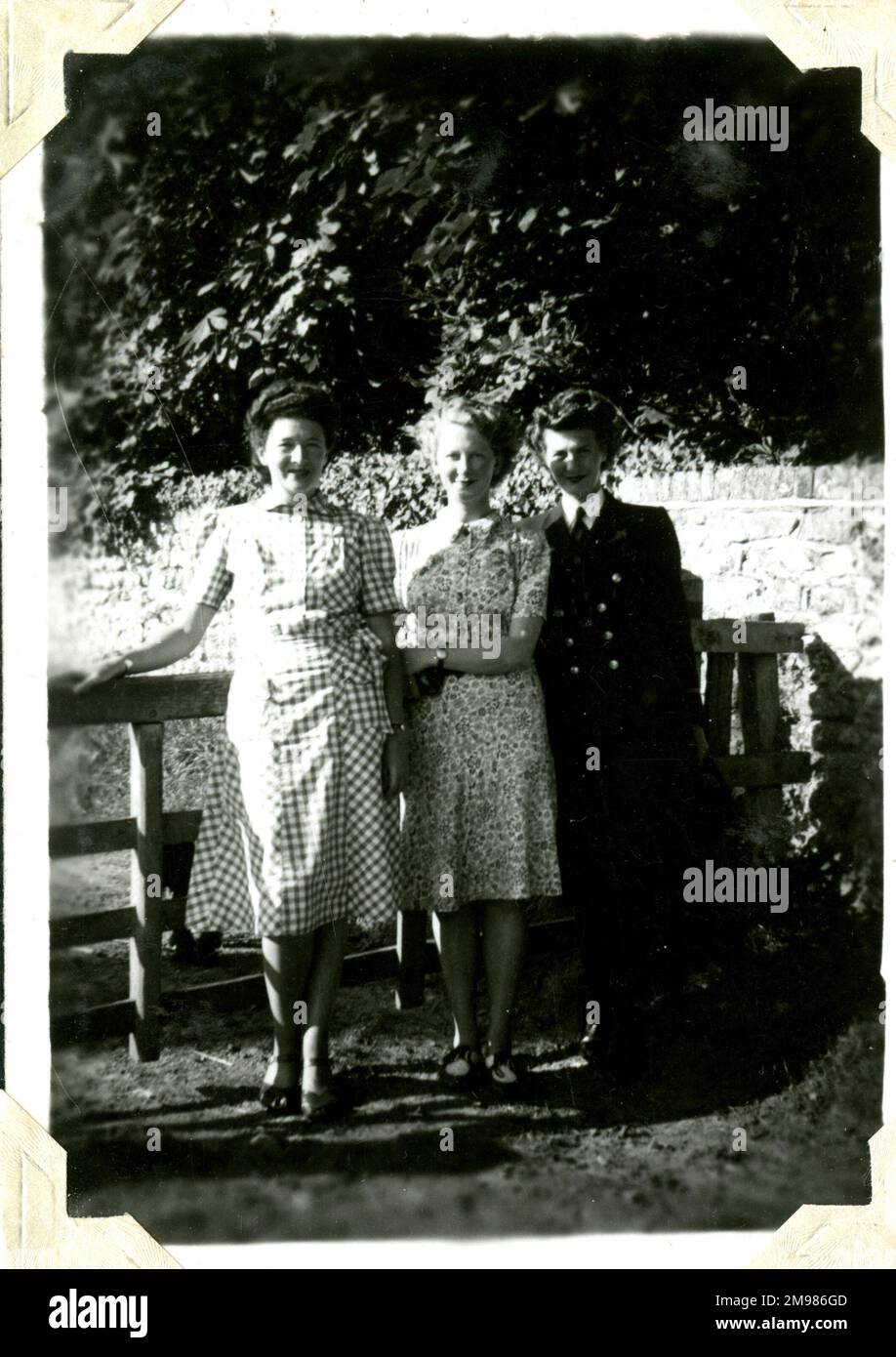 Trois femmes à Estate Cottage, Southwick Park, Hampshire, les quartiers des officiers du WRNS pour le jour J. Banque D'Images