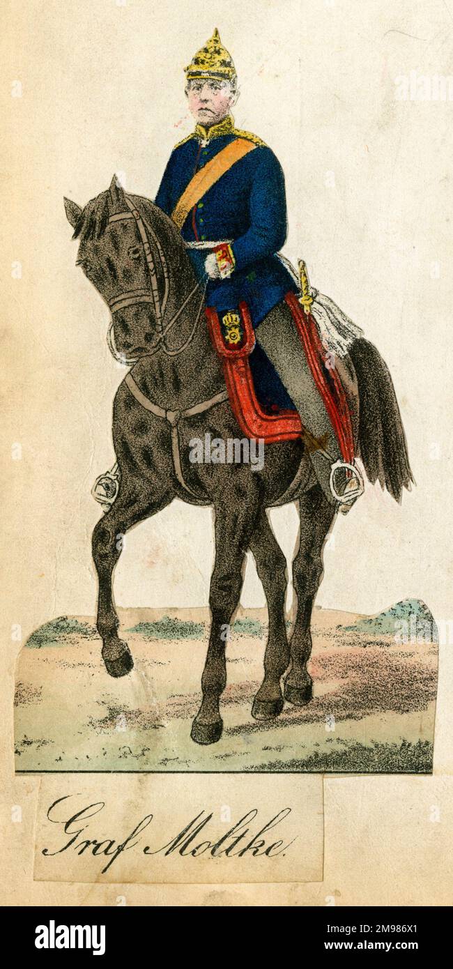 La ferraille militaire allemande -- Helmuth Graf von Moltke (1800-1891). Banque D'Images