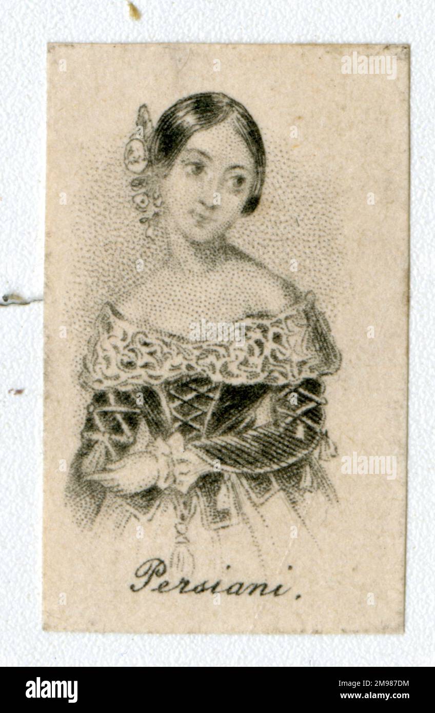 Fanny Persiani (1812-1867), chanteuse d'opéra italienne (soprano). Banque D'Images