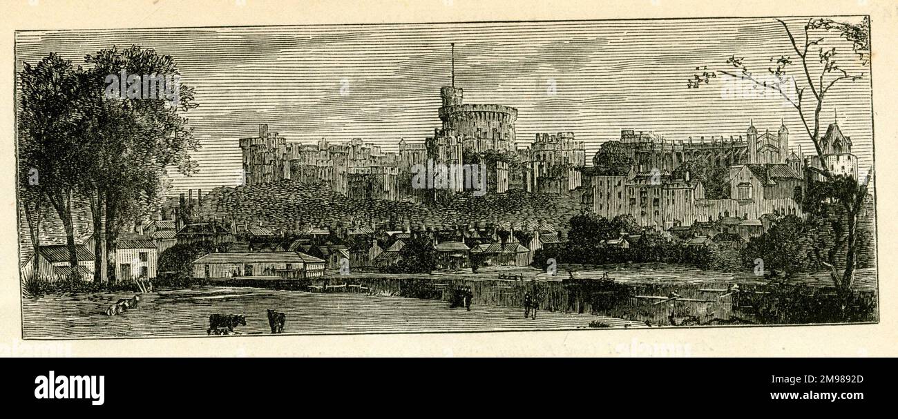 Le Château de Windsor, Berkshire. Banque D'Images