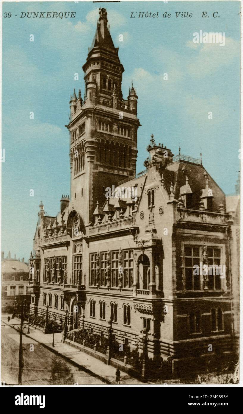 Dunkerque, France - Hôtel de ville. Banque D'Images