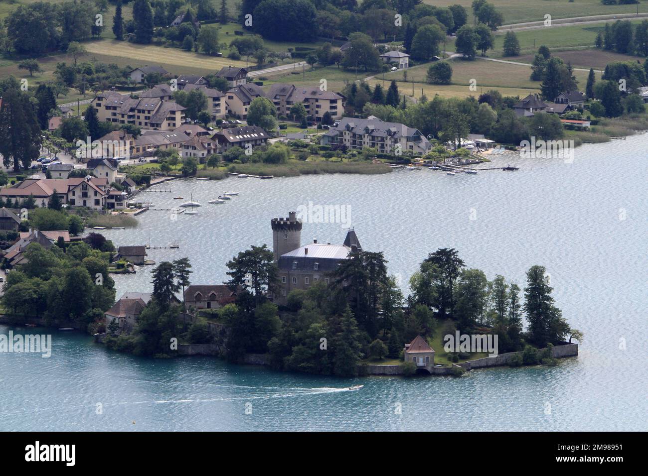 Château Duingt au lac d'Annecy. 1219. Haute-Savoie. Auvergne-Rhône-Alpes. France. Europe. Banque D'Images