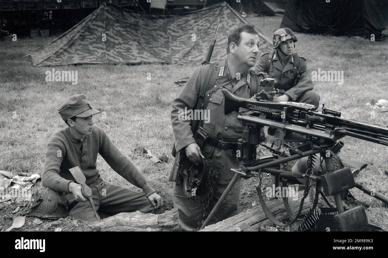Reconstitution militaire en WW2 dans le Hampshire, en Angleterre. Banque D'Images
