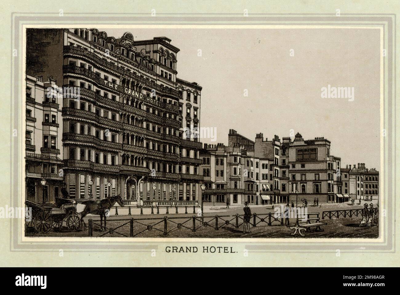 Grand Hotel, Brighton, Sussex. Banque D'Images