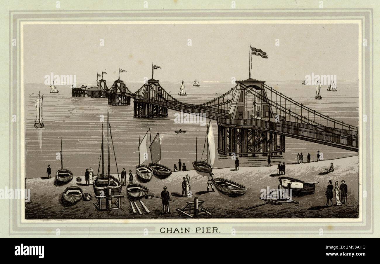 Chain Pier, Brighton, Sussex. Banque D'Images