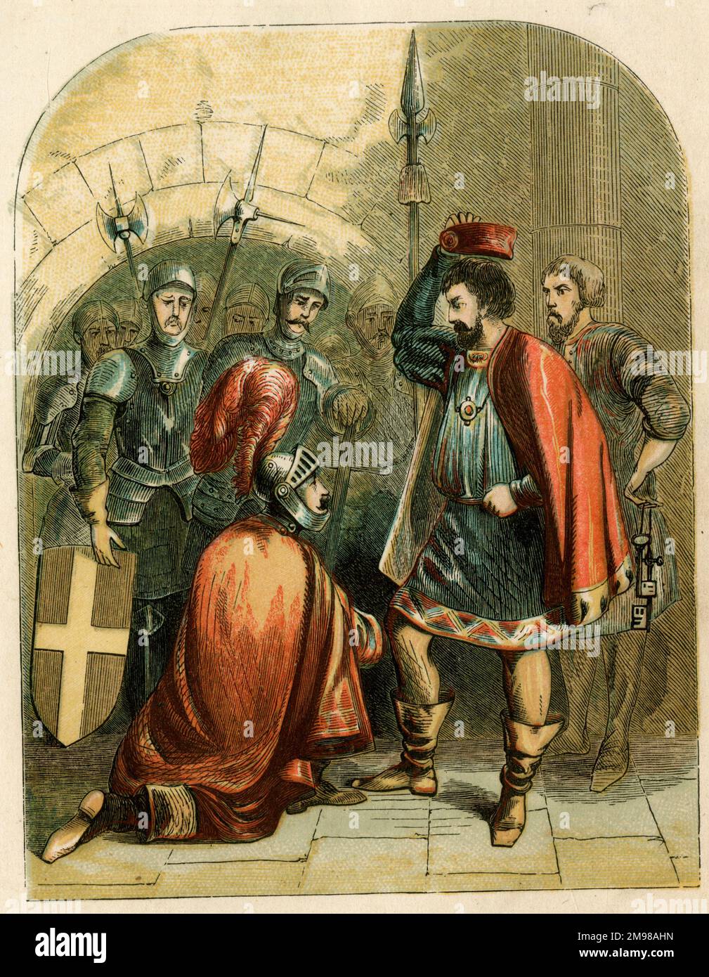 Henry Bolingbroke et Richard II Banque D'Images