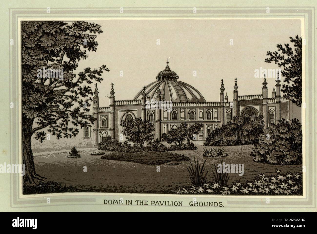 Dôme dans le parc du Pavillon, Brighton, Sussex. Banque D'Images