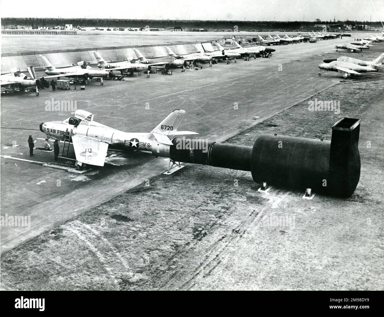 République F-84F Thunderstreak. Banque D'Images