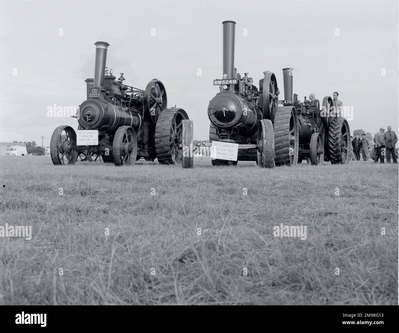 Moteurs de traction à une foire de pays Gloucestershire Angleterre Banque D'Images