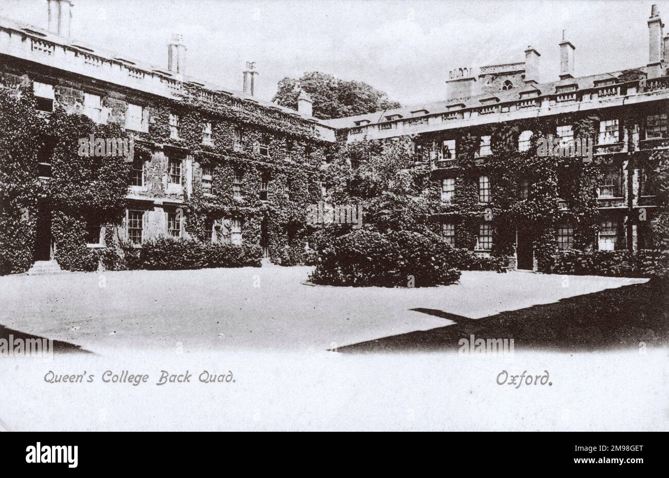 Queen's College Back Quad, Oxford, où Harold Auerbach a passé deux semaines en juin 1917 pendant son entraînement au Royal Flying corps. Banque D'Images