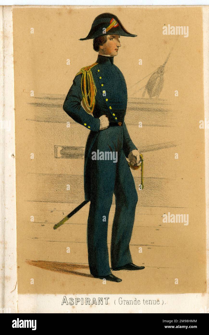 La France Maritime - stagiaire naval (en uniforme). Banque D'Images