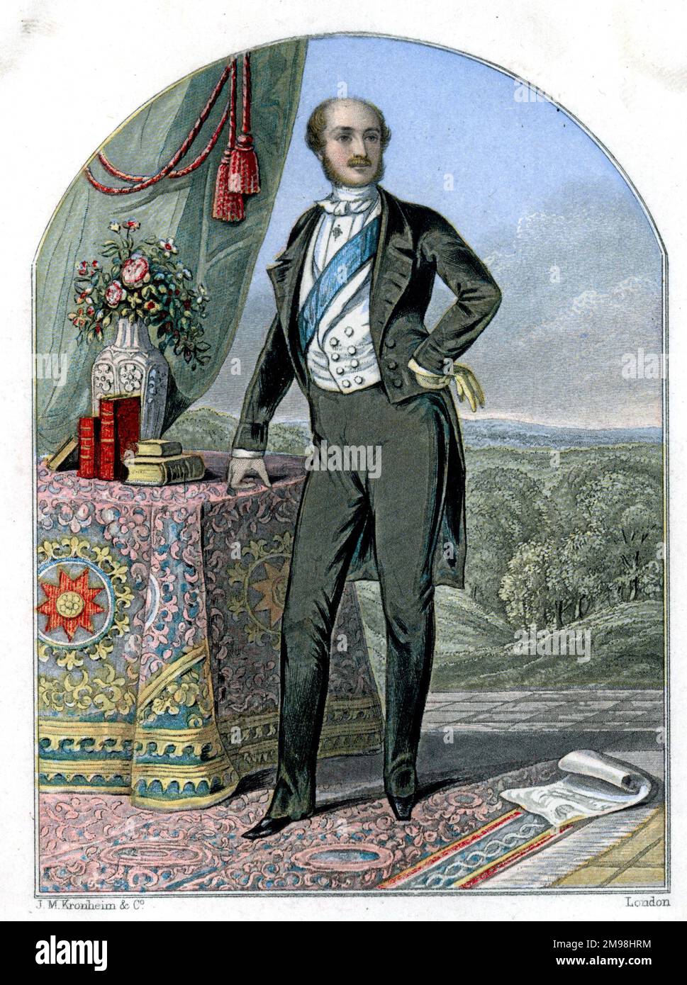 Prince Albert de Saxe-Coburg et Gotha (1819-1861), époux et consort de la reine Victoria. Banque D'Images