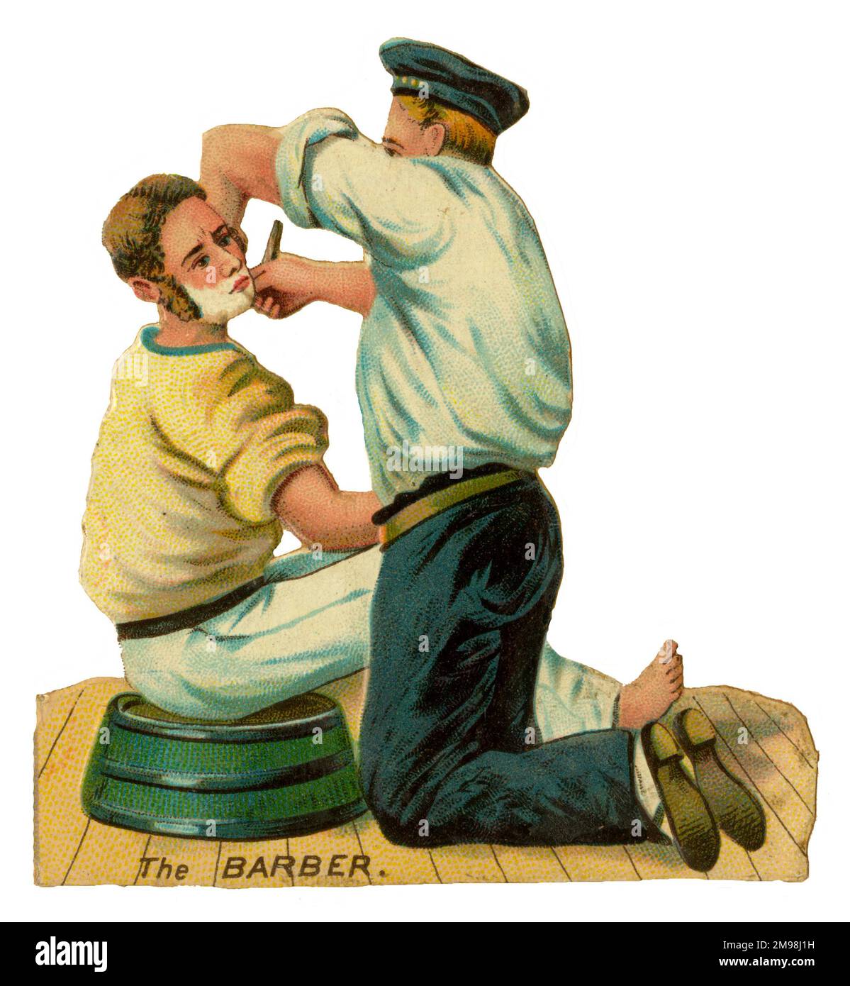 Victorian Scrap - Barbier naval. Banque D'Images