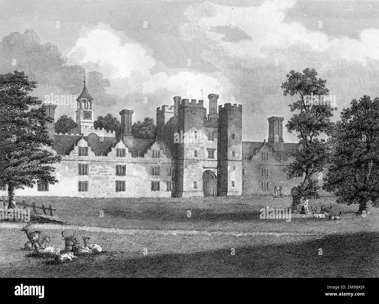 Knole House, près de Sevenoaks, Kent, une maison de campagne anglaise classée de catégorie I datant de la fin du 15th siècle. Banque D'Images