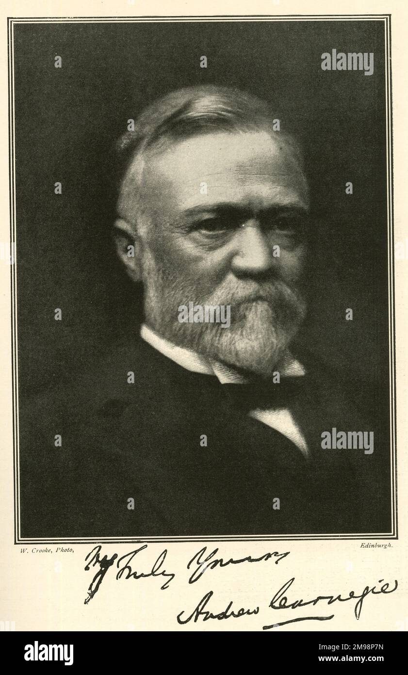 Andrew Carnegie, industriel écossais américain. Banque D'Images