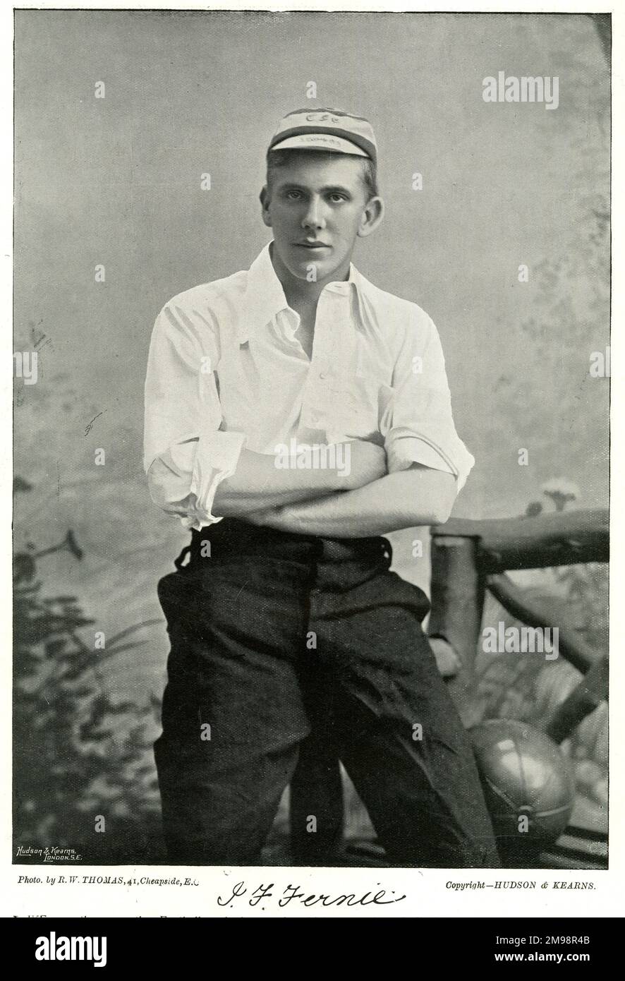 J F Fernie, footballeur Corinthians FC. Banque D'Images