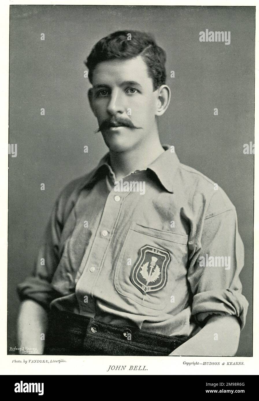John Bell, Everton et Scotland International football. Banque D'Images