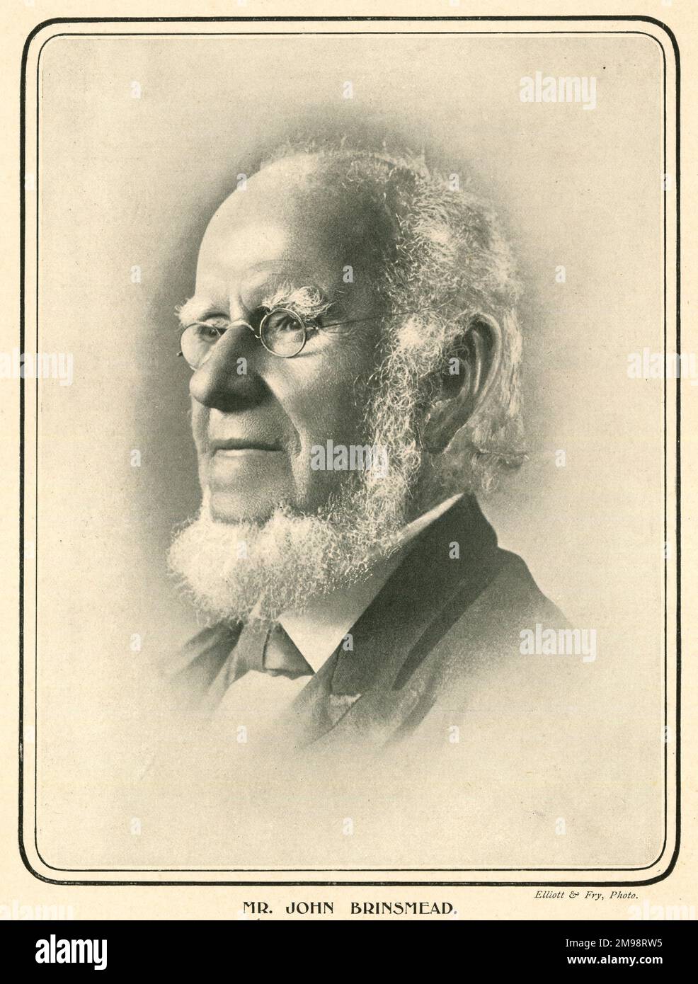 John Brinsmead, fondateur des fabricants de piano. Banque D'Images