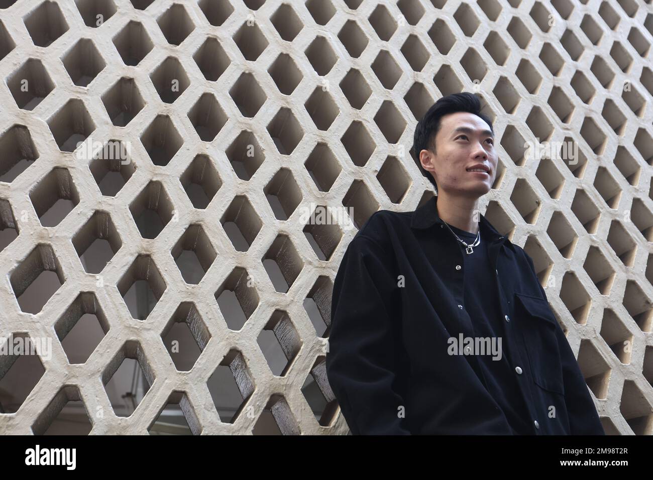 Entretien avec le danseur sourd Jason Wong Yiu-pong à Tai Hang. 23DEC22 SCMP/Edmond SO Banque D'Images