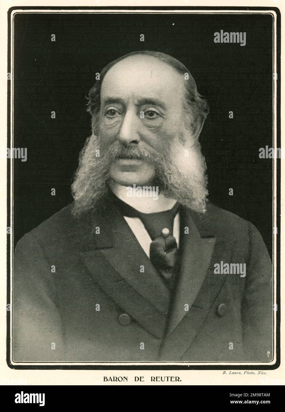 Paul Julius Reuter, Baron de Reuter (1816-1899), fondateur de l'agence de presse. Banque D'Images