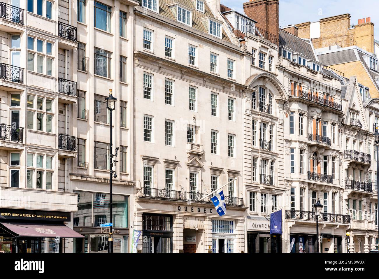 Bâtiments de Pall Mall, Londres, Royaume-Uni. Banque D'Images