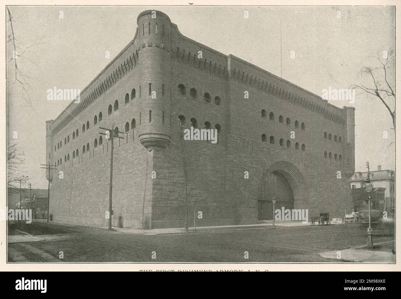 The First Regiment Armory, Michigan Avenue, Chicago, Illinois, États-Unis. Banque D'Images