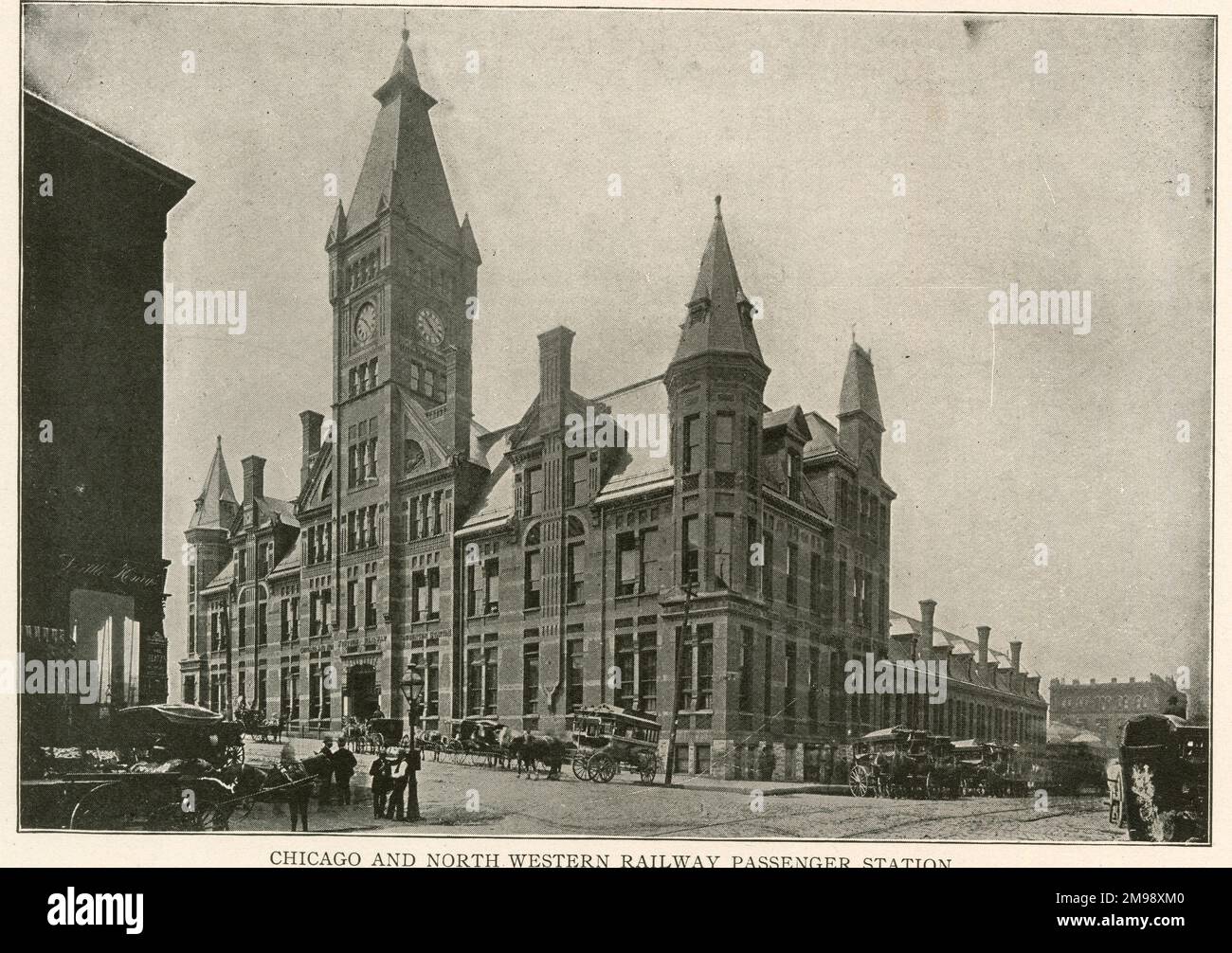 Gare de voyageurs de Chicago et du Nord-Ouest, Chicago, Illinois, États-Unis. Banque D'Images