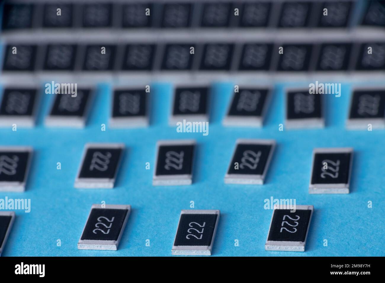 Résistances SMD 2512 CASE 1W, composants passifs Banque D'Images