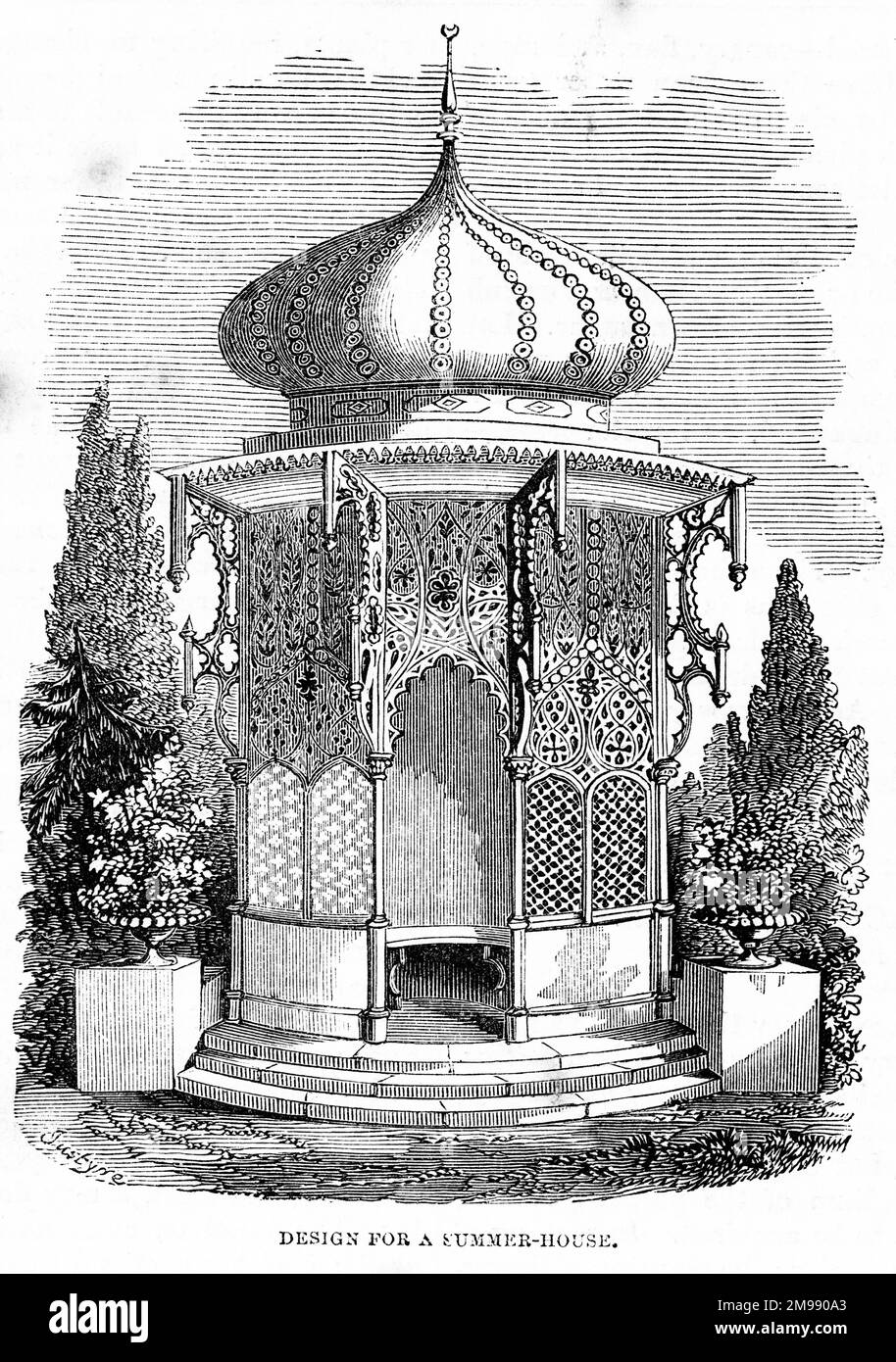 Design pour une maison d'été. Banque D'Images