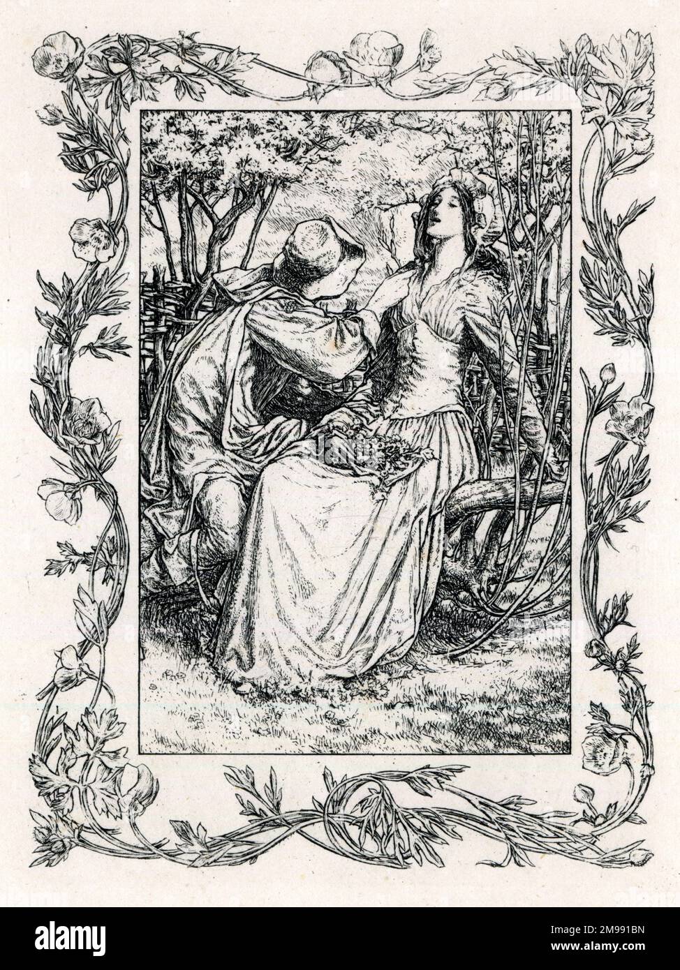 Chansons des pièces de Shakespeare par Paul Woodroffe - c'était un Lover et son cul (comme vous l'aimez). Banque D'Images