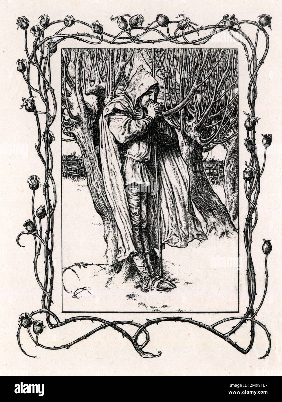 Chansons des pièces de Shakespeare de Paul Woodroffe - quand les glaçons pendent au mur (de Love's Labour's Lost). Banque D'Images