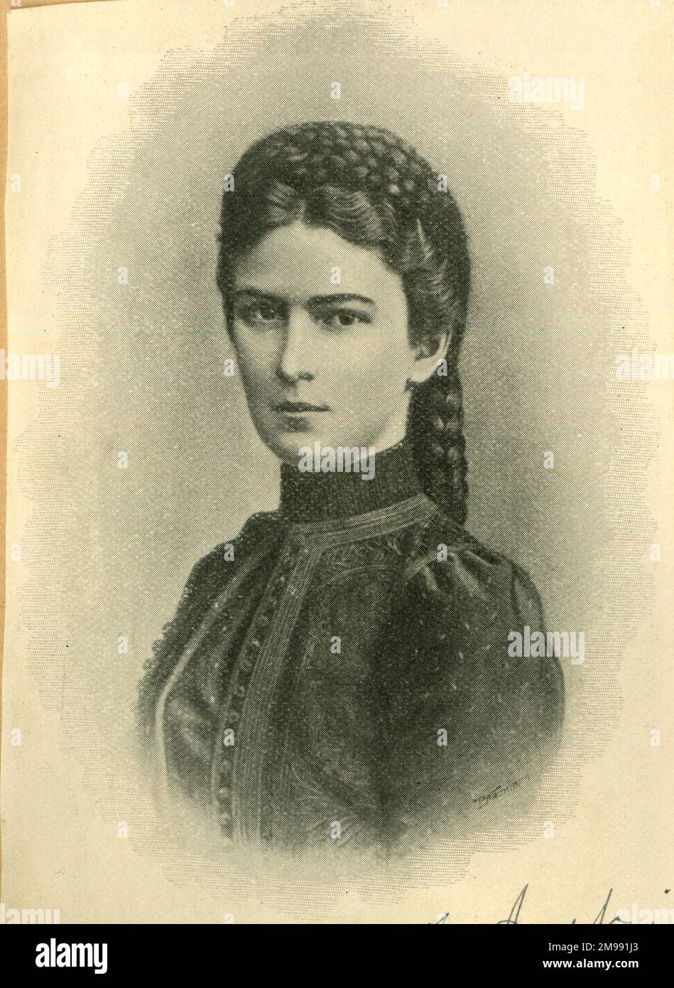 L'impératrice Elisabeth d'Autriche (Elisabeth de Bavière, 1837-1898), également reine de Hongrie par son mariage avec l'empereur François-Joseph I. Banque D'Images