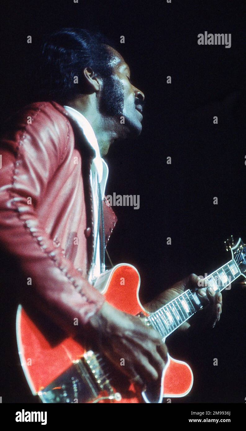 Concert Chuck Berry Londres 1975 Banque D'Images