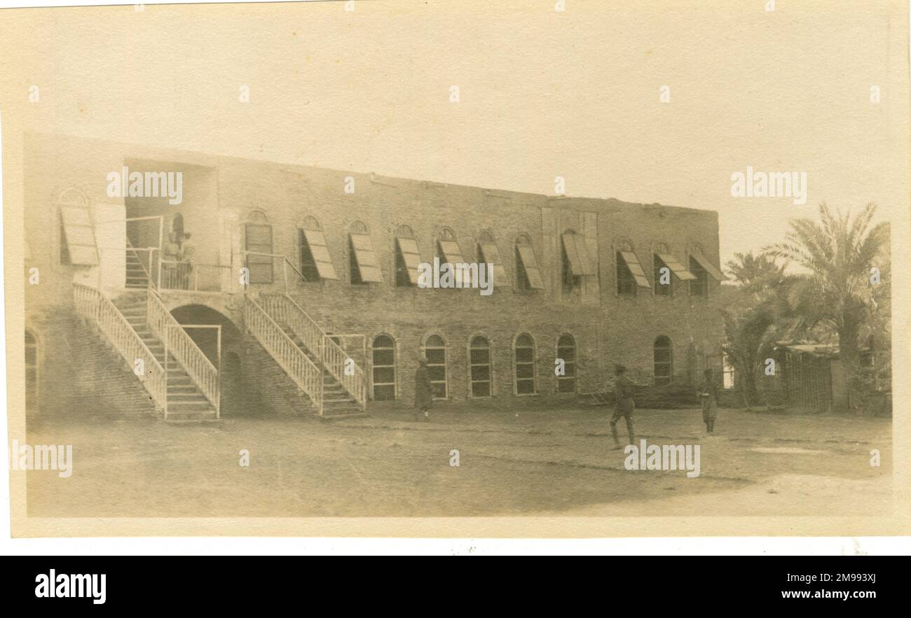 Serai, ancien quartier général turc, Bassora, Irak, pendant la première Guerre mondiale. Banque D'Images