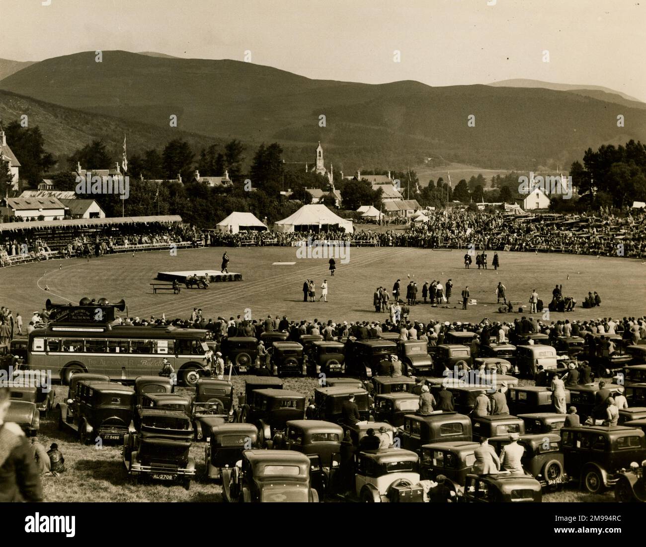 Braemar Highland Games, Écosse, septembre 1934. Banque D'Images