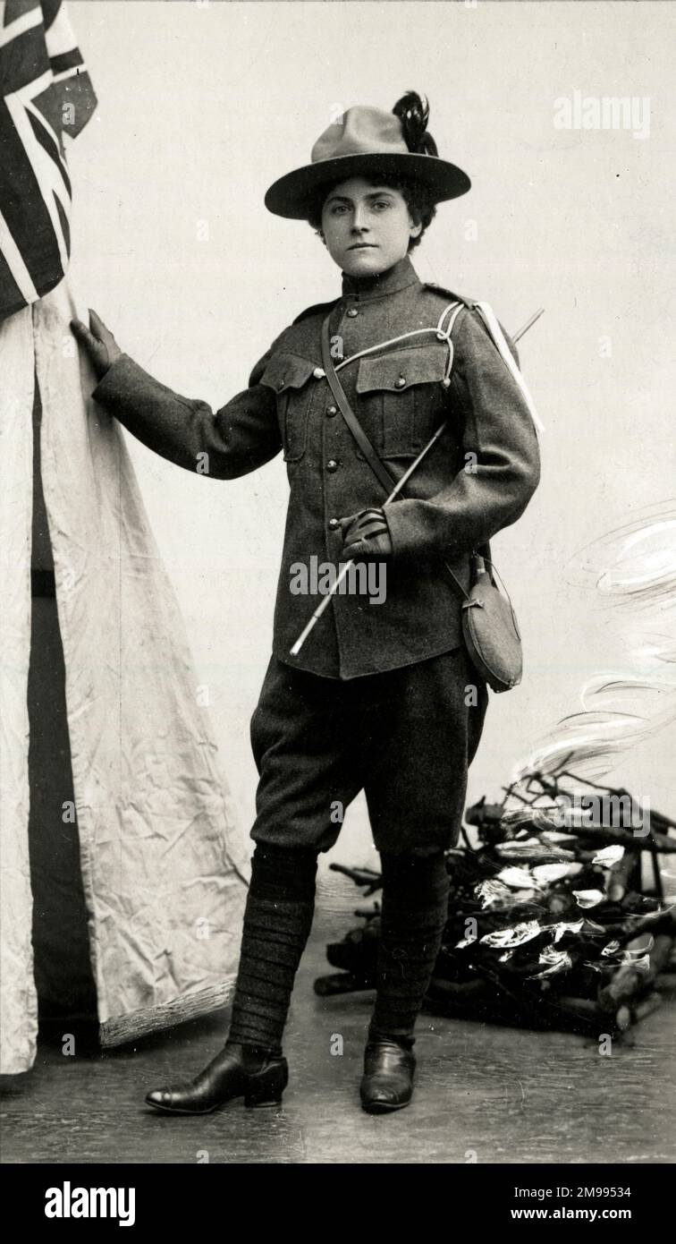 Sable Fern, chanteur de Musichall, danseur et acteur, vu ici dans l'uniforme de Boer War Photo