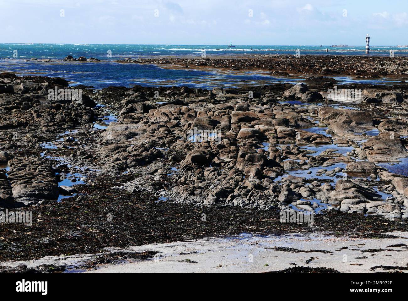 Pointe de Penmarch, Finistère, Bretagne, France, Europe Banque D'Images