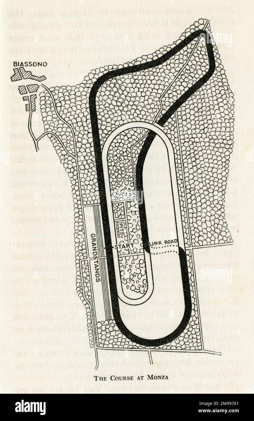 Parcours de course automobile à Monza, près de Milan, Italie. Banque D'Images