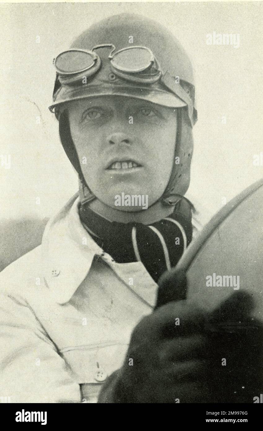 Sir Henry Seagrave, pilote de course automobile, détenteur du record de vitesse terrestre et de vitesse de l'eau. Banque D'Images