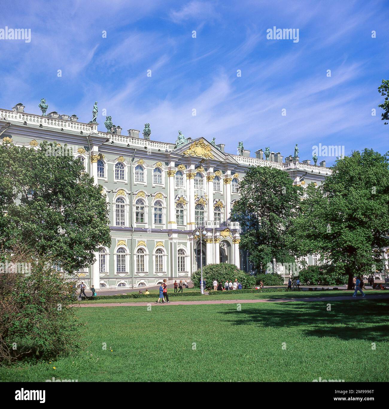 Musée de l'Ermitage, place du Palais, Saint-Pétersbourg, région du Nord-Ouest, Russie Banque D'Images