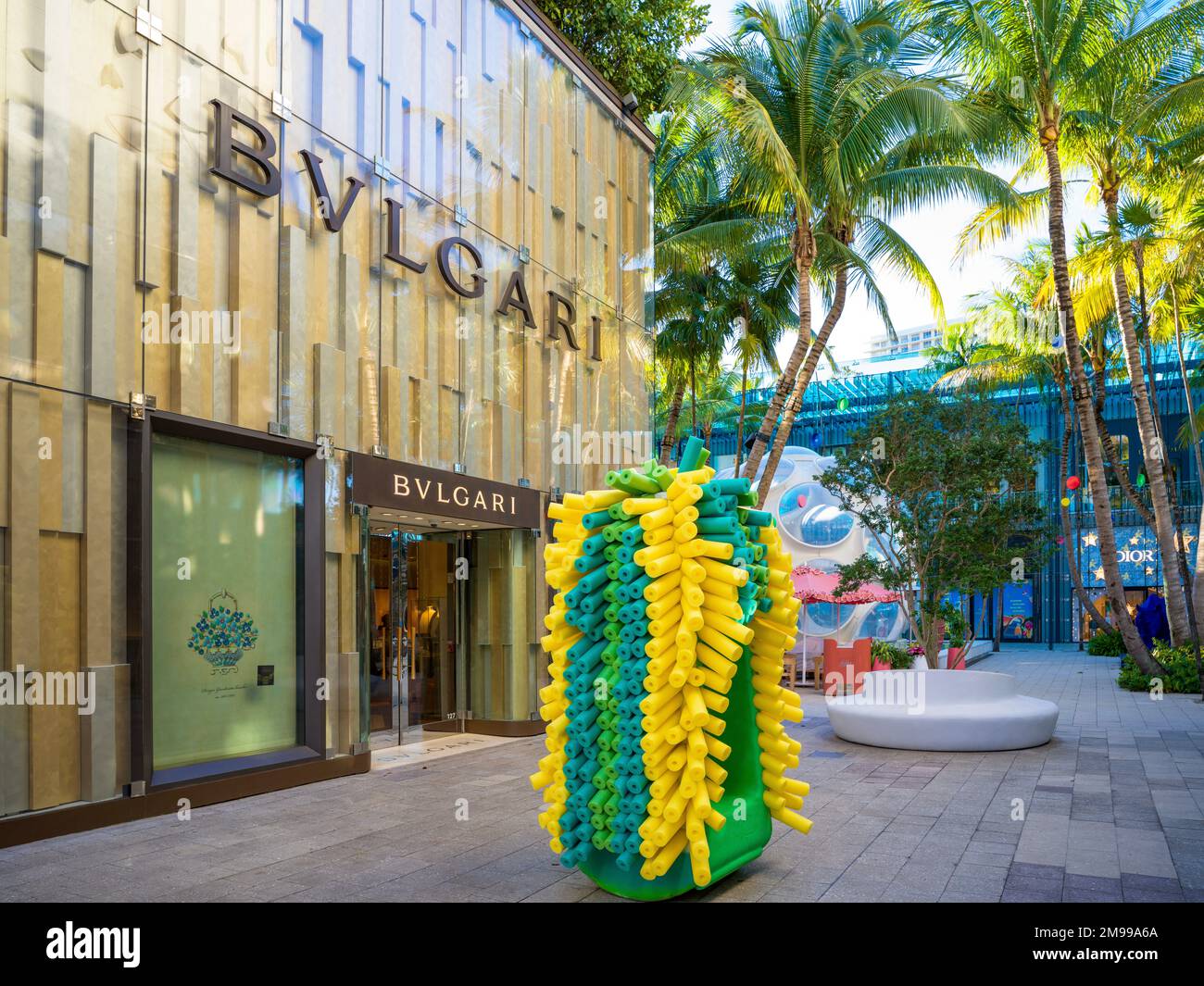 Le plus récent Art Work exposition Design District Miami Design District Miami,Florida,USA Banque D'Images