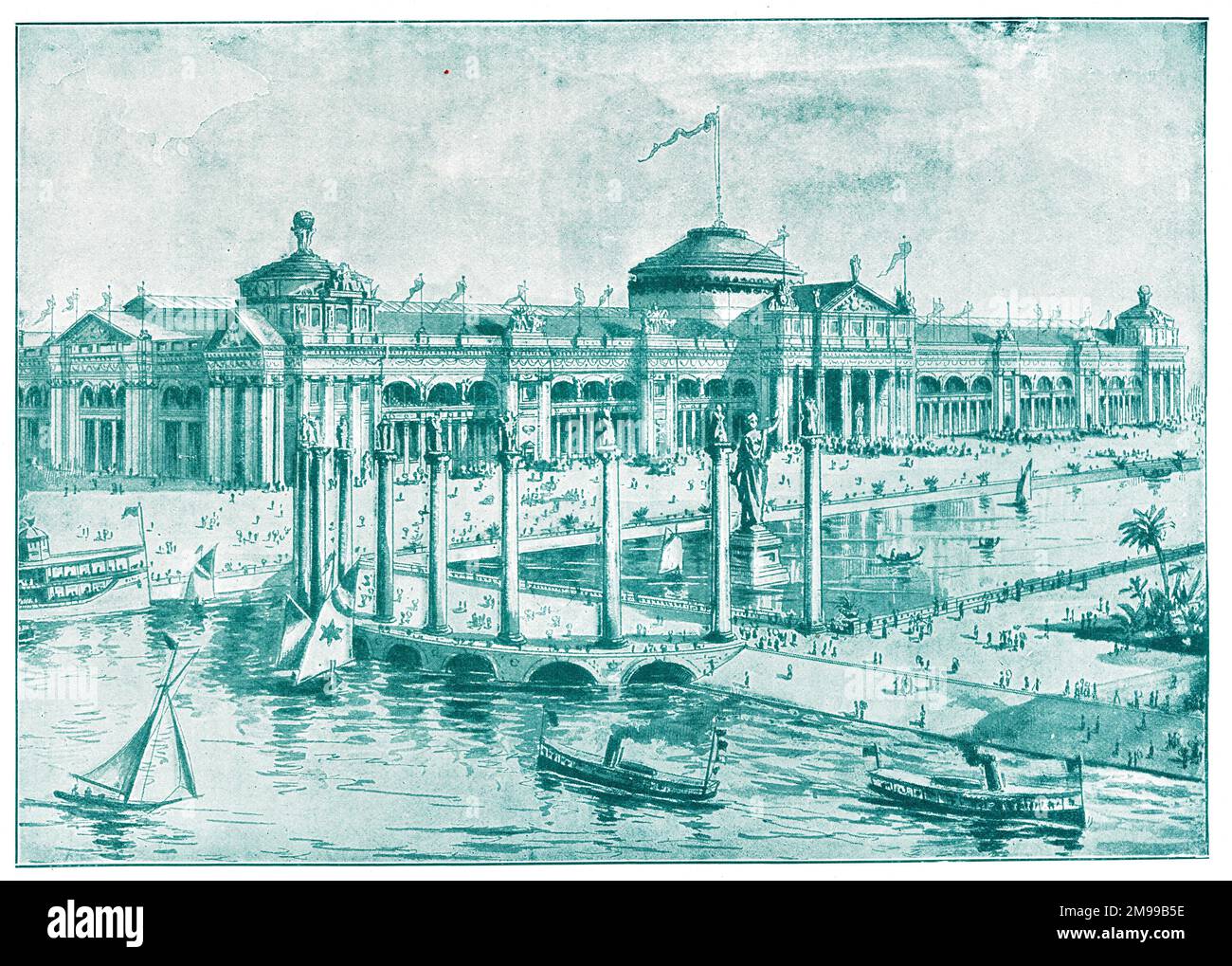 Agricultural Building, exposition universelle, Chicago, États-Unis. Banque D'Images