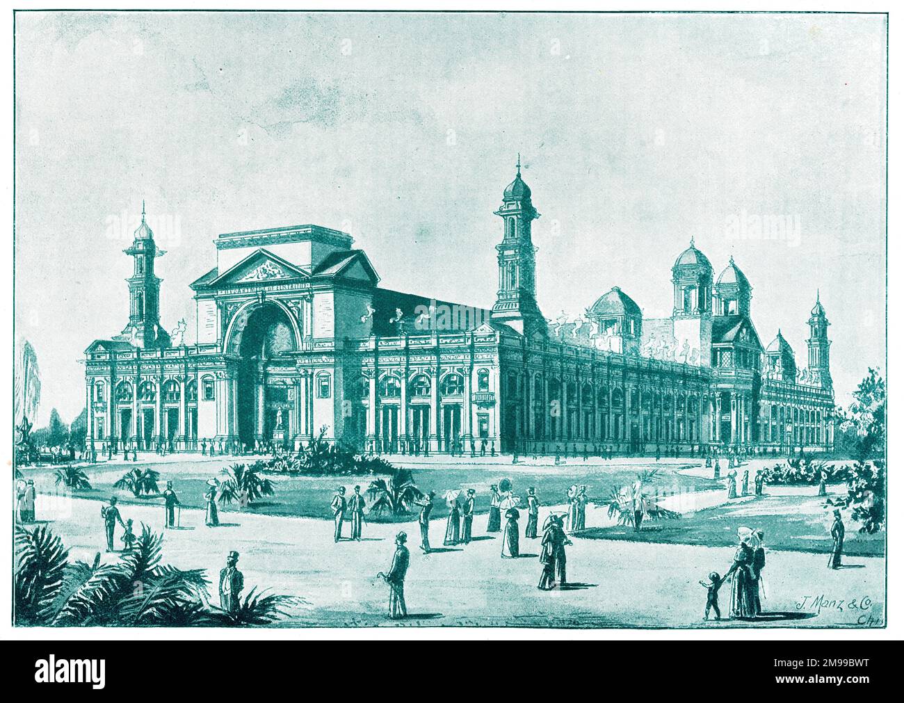 Electric Building, exposition universelle, Chicago, États-Unis. Banque D'Images