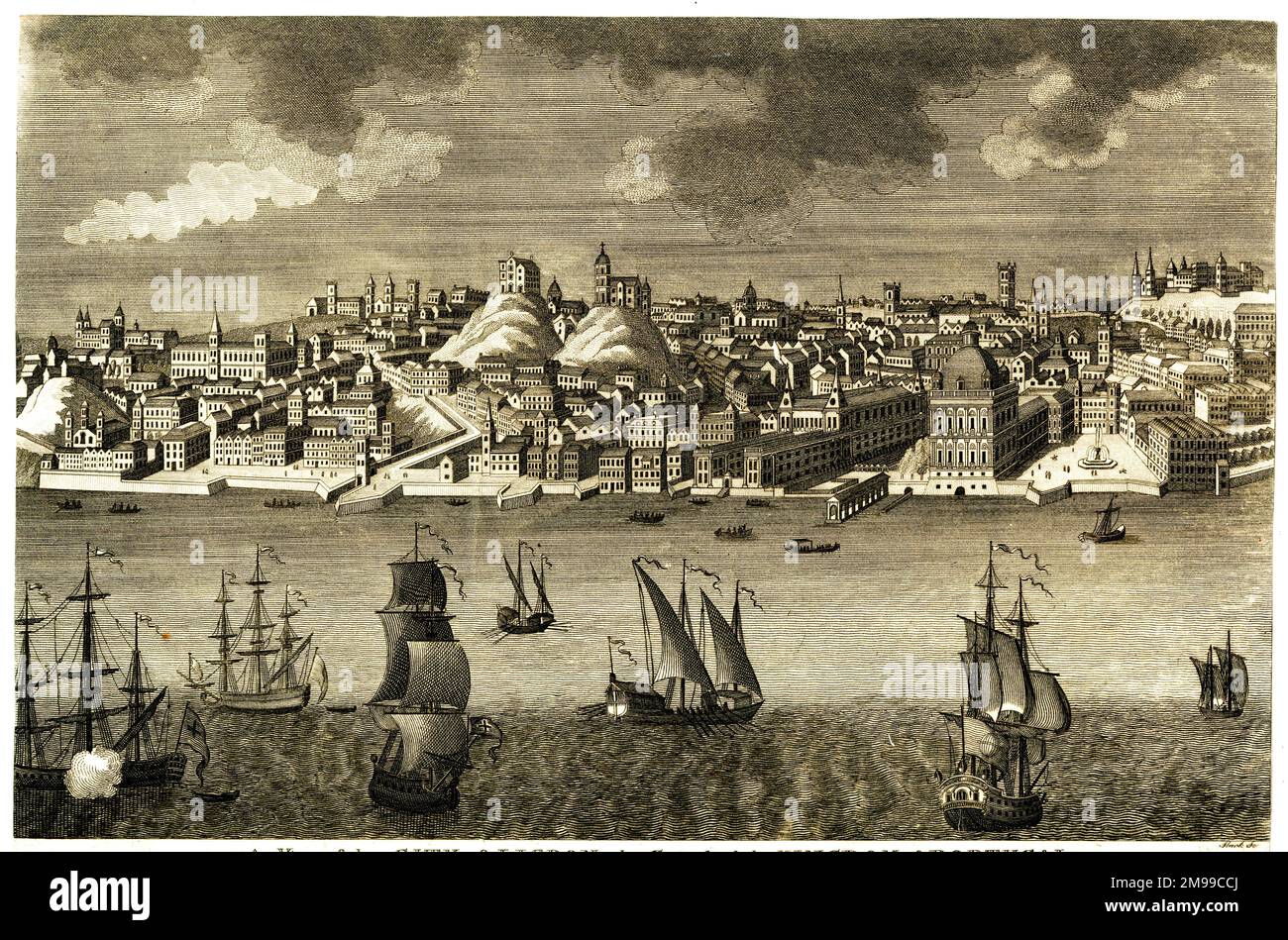 Vue générale de Lisbonne, Portugal. Banque D'Images