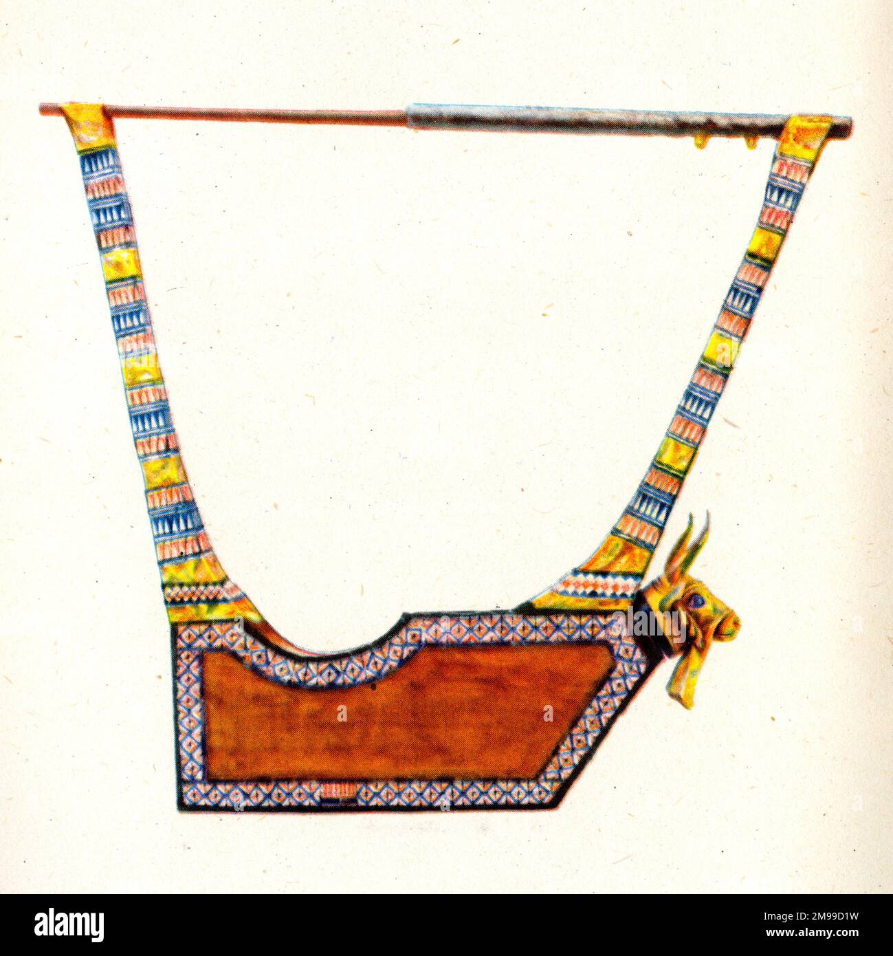 Royal Lyre, ur, une ancienne ville sumérienne de Mésopotamie (Irak). Banque D'Images