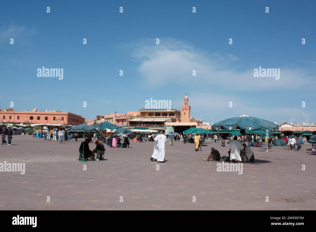 Jemaa El Fna, Marrakech, Maroc Banque D'Images