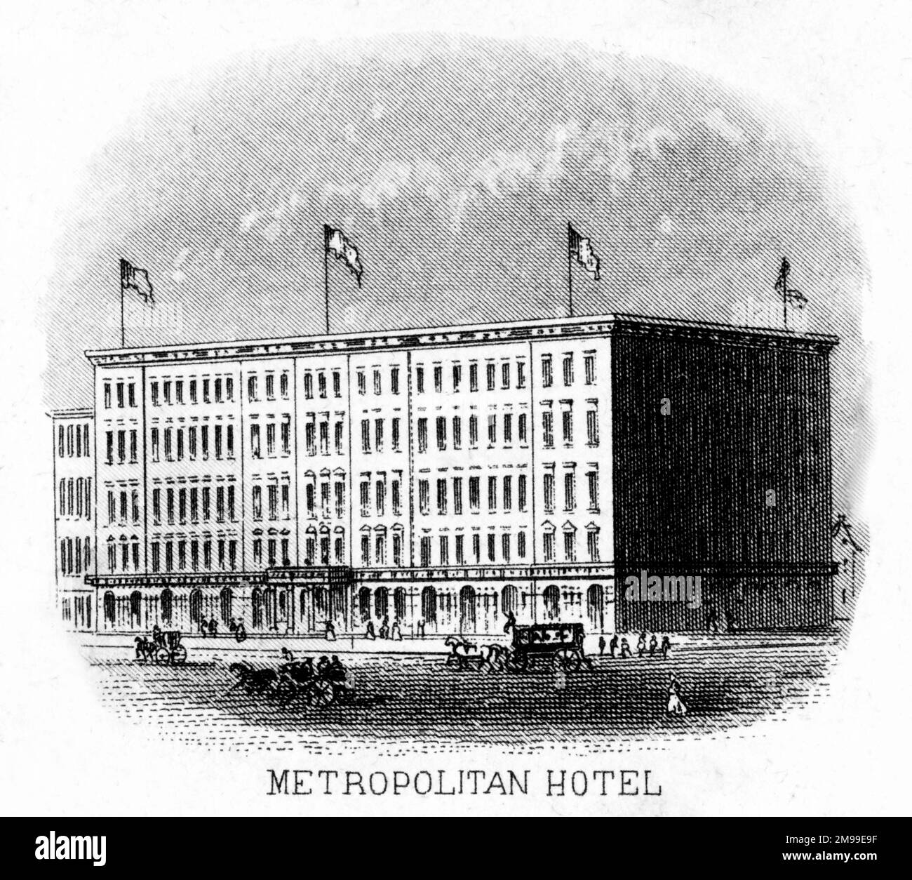 Metropolitan Hotel, New York, États-Unis. Banque D'Images