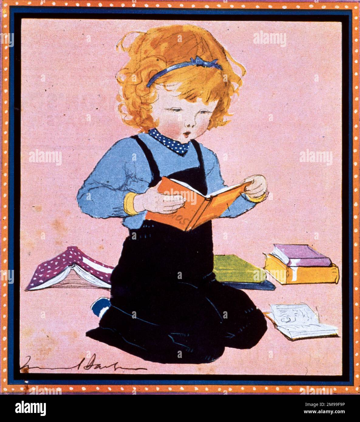 Une fois par Muriel Dawson. Banque D'Images