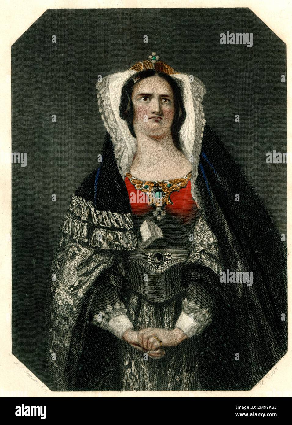 Lady Macbeth par A E Chalon, RA (de la pièce de Shakespeare). Banque D'Images