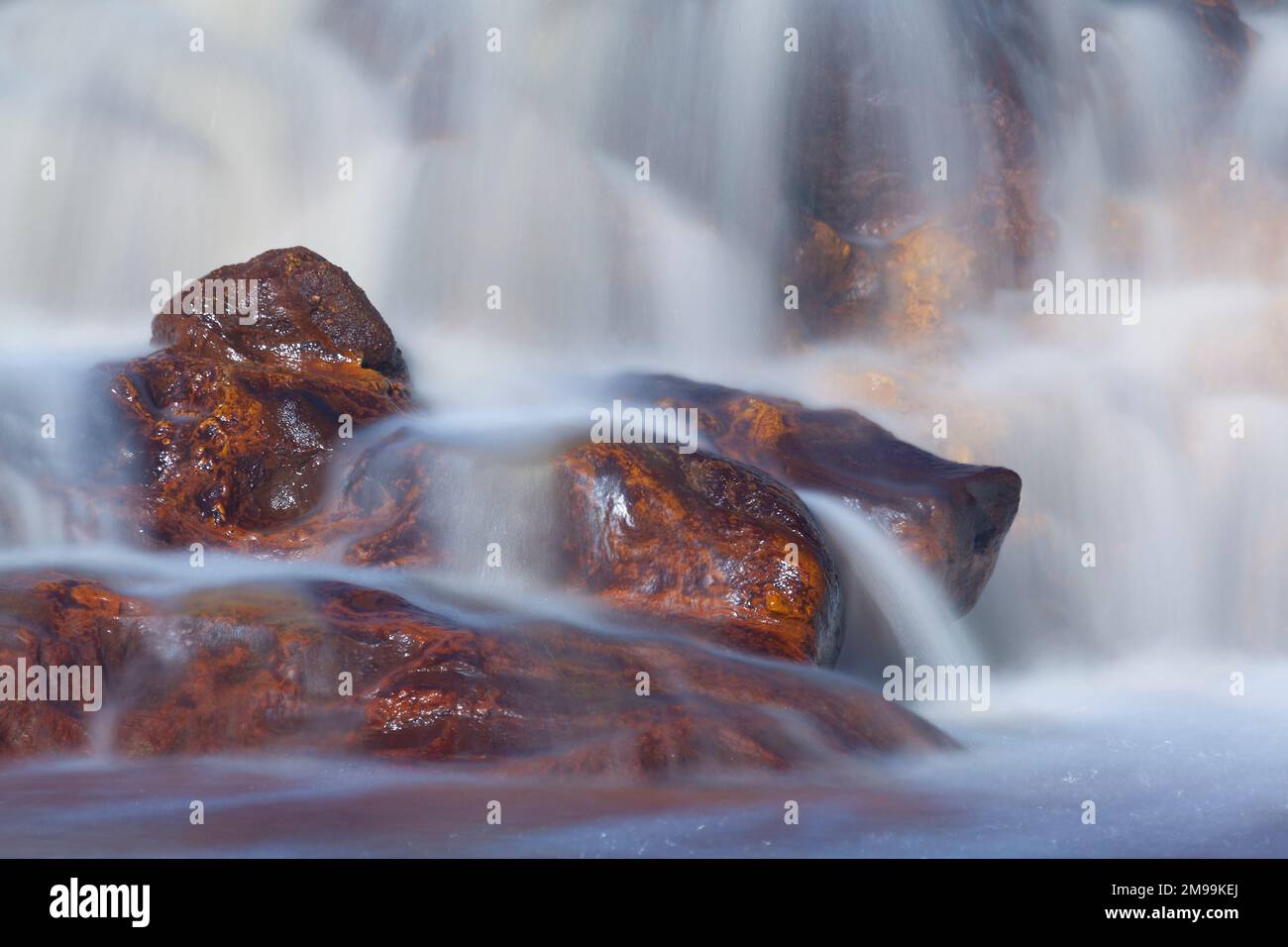 Rivière Tinto à Niebla, Huelva, Andalousie, Espagne Banque D'Images